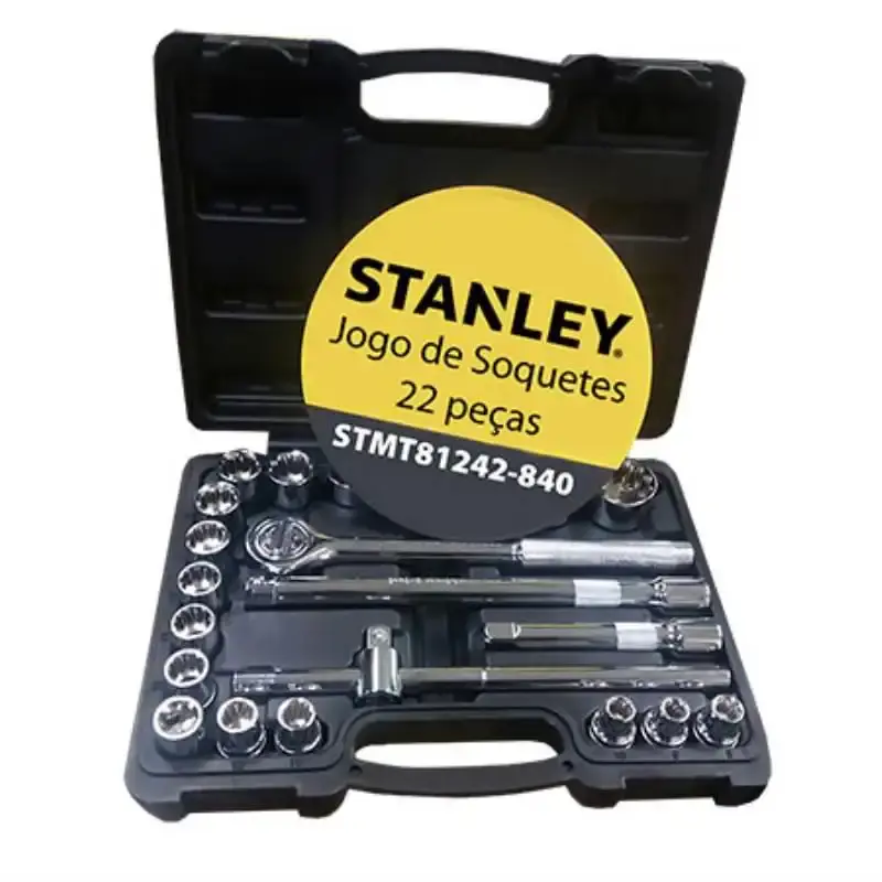 Jogo de soquetes 1/2 POL de 8 a 32 MM com 22 peças STMT81242-840 Stanley — fotografia 3