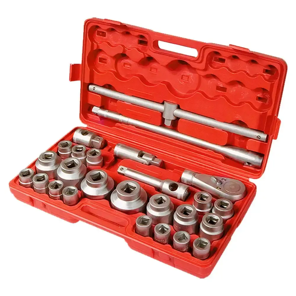 Kit jogo de soquete encaixe 3/4 polegada + 26 peças 135399 MTX — fotografia de referência