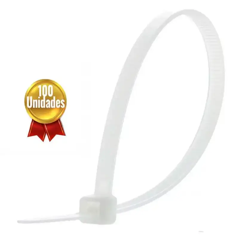 Abraçadeira de Nylon Branca 400 x 4.8 MM 100 Unidades AFF3170012 FERRARI — fotografia de referência