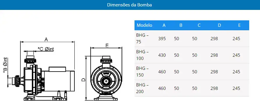 Moto bomba para piscina hidromassagem 2 cv bhg 200 Sodramar — fotografia 6