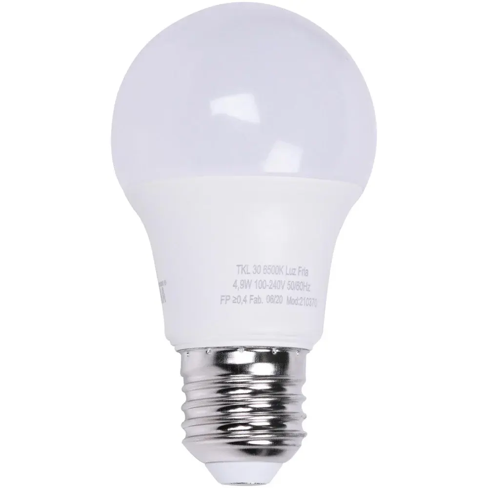 Lâmpada led E27 4,9W 6500K biv Taschibra