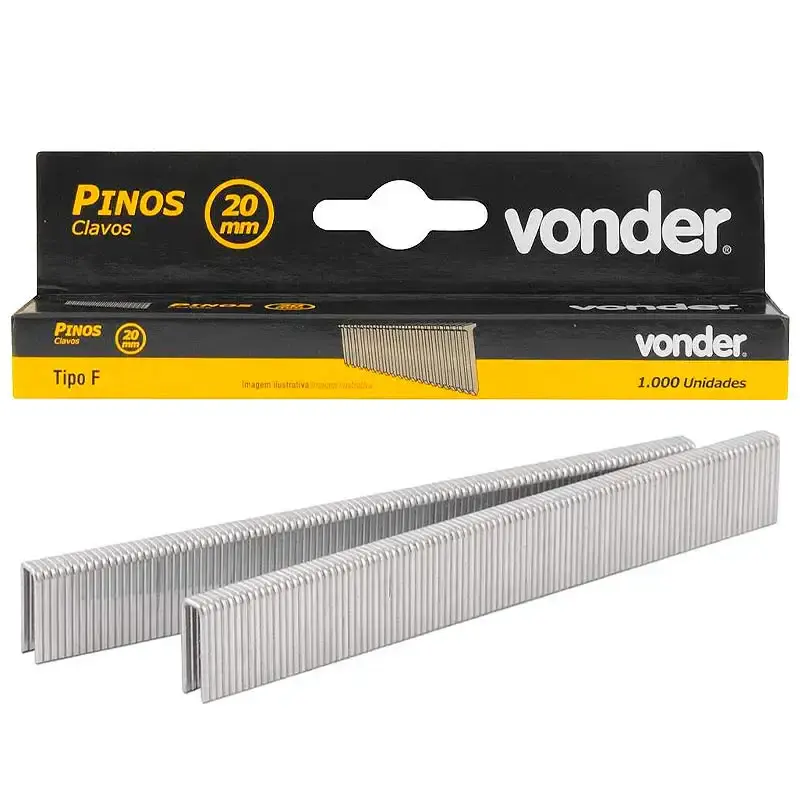 Pinos para grampeador pinador 20MM GPE 916 com 1000 peças Vonder — fotografia de referência