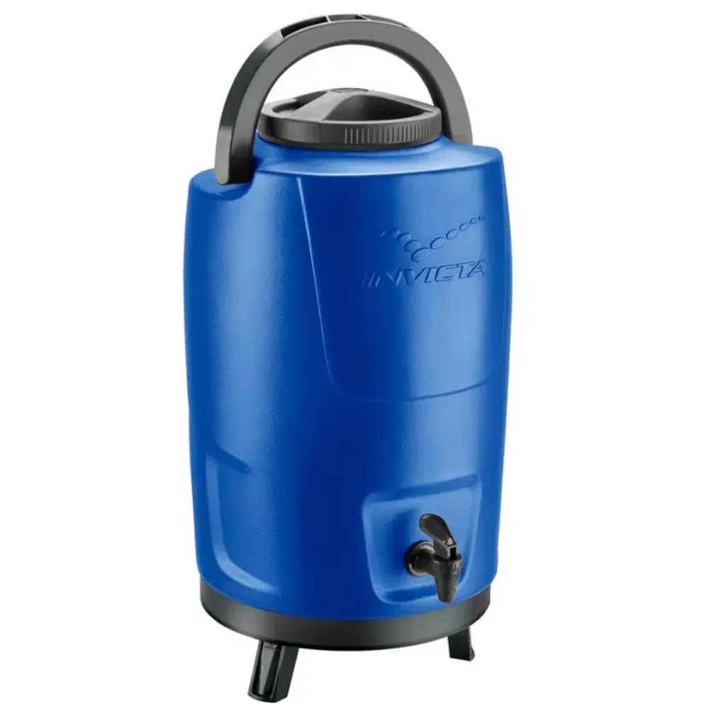 Botijão isotérmico com torneira 12L azul Invicta