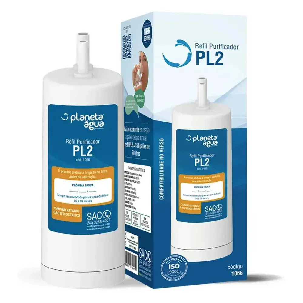 Refil filtro PL2 planeta agua latina-vitamax — fotografia 2