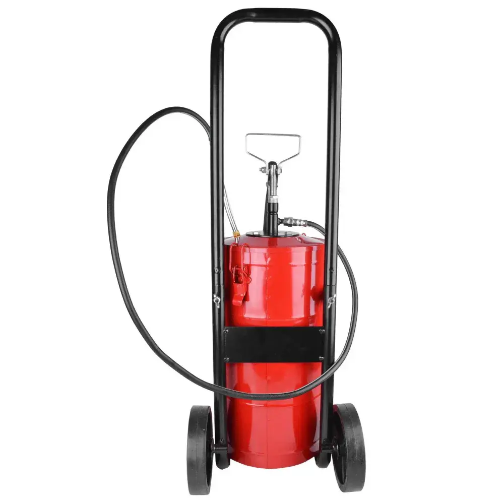 Engraxadeira manual com carrinho HL14 capacidade 14 kg hydronlubz Jhf4x — fotografia 5