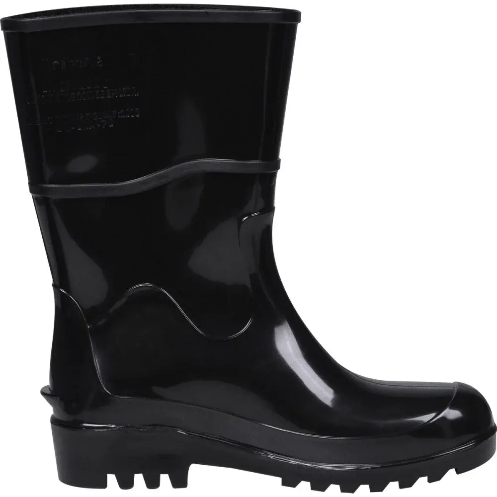 Bota pvc cano médio com forro N°39 preto Worker — fotografia 4