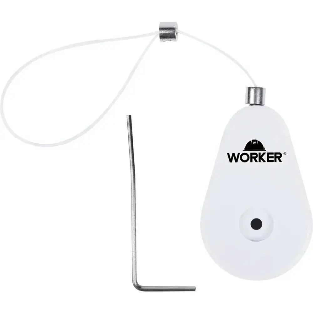 Dispositivo antifurto retrátil 1M branco Worker — fotografia 5