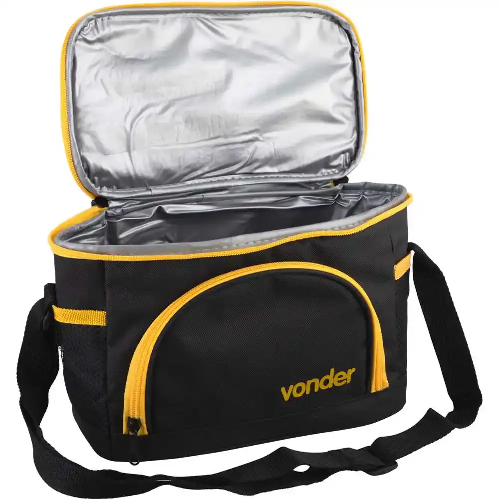 Bolsa Térmica 5 litros Preta e Amarela VONDER — fotografia 3