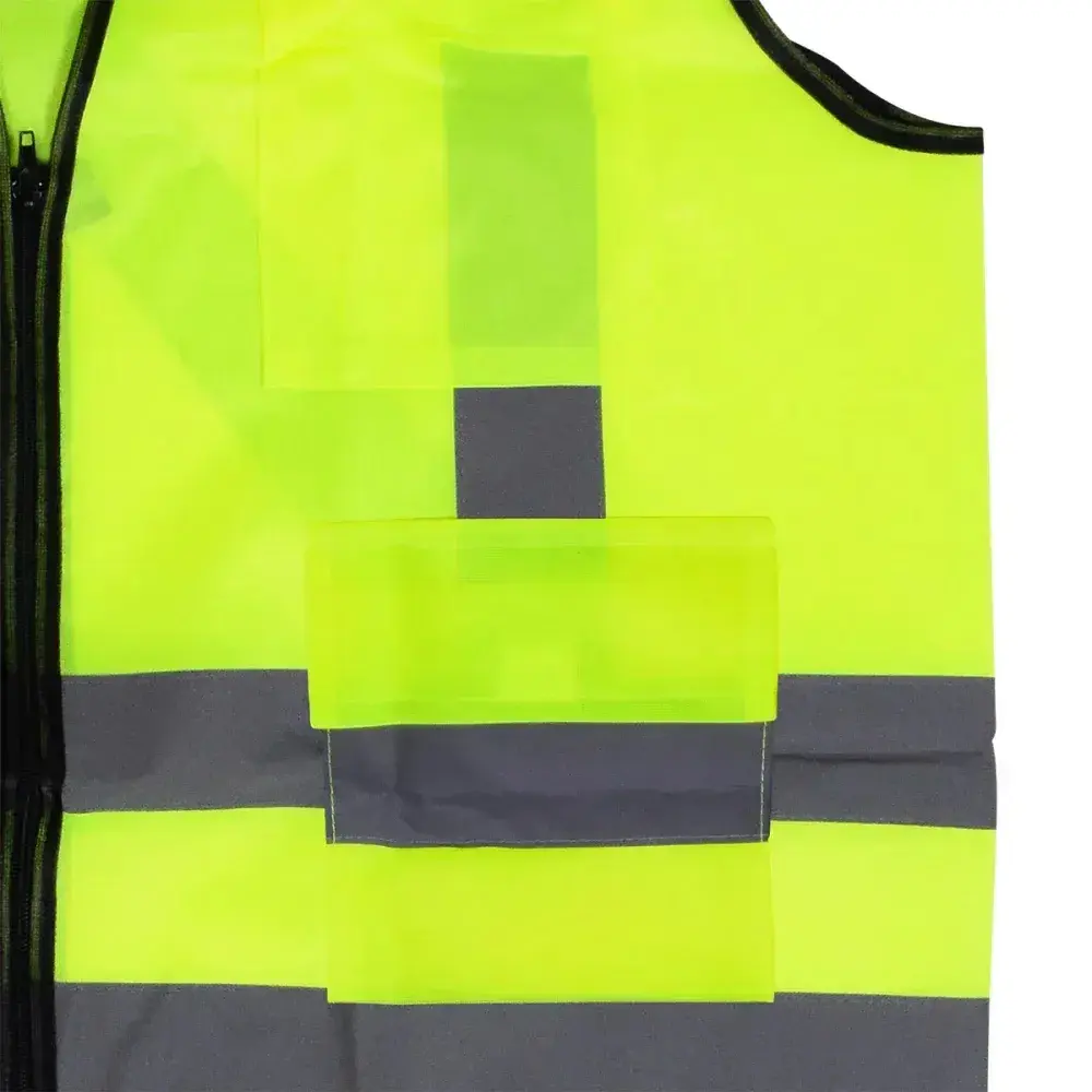 Colete refletivo amarelo 4 bolsos tamanho g Worker — fotografia 10