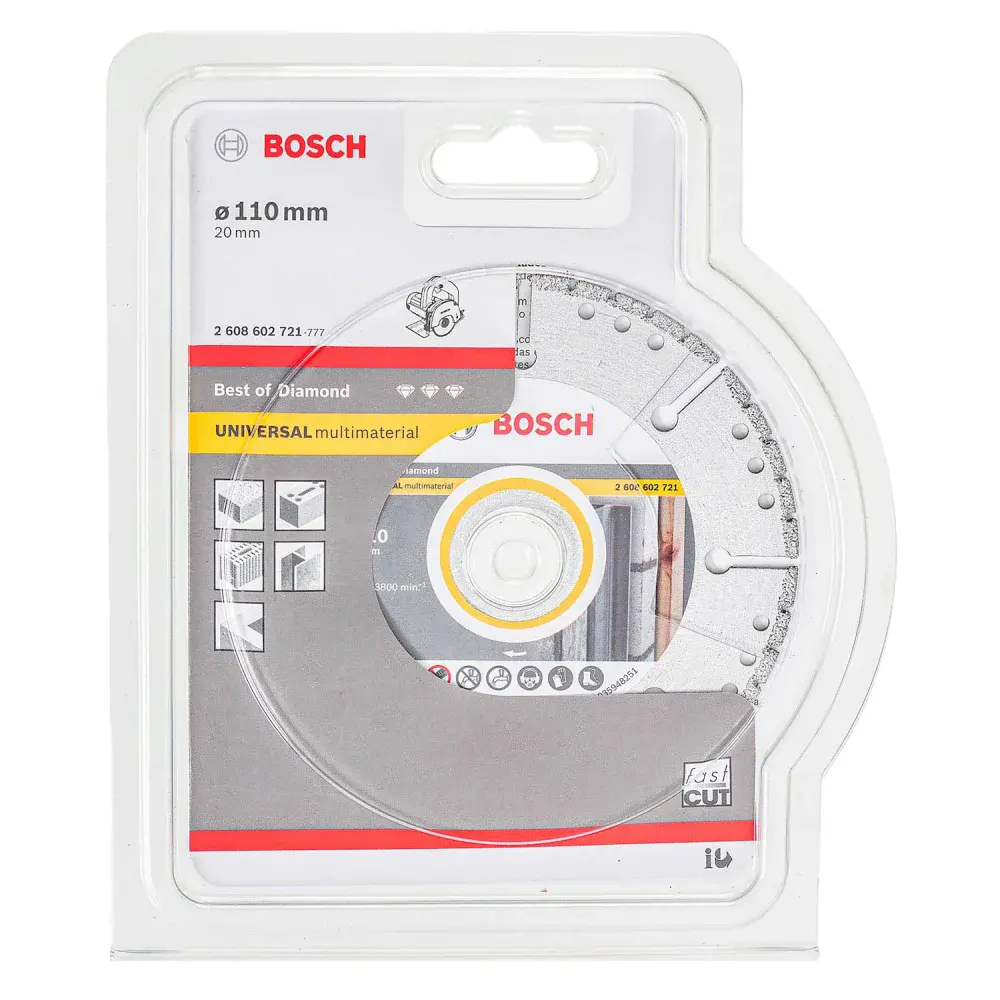 Disco diamantado segmentado multimaterial 110MM 20MM Bosch — fotografia 4