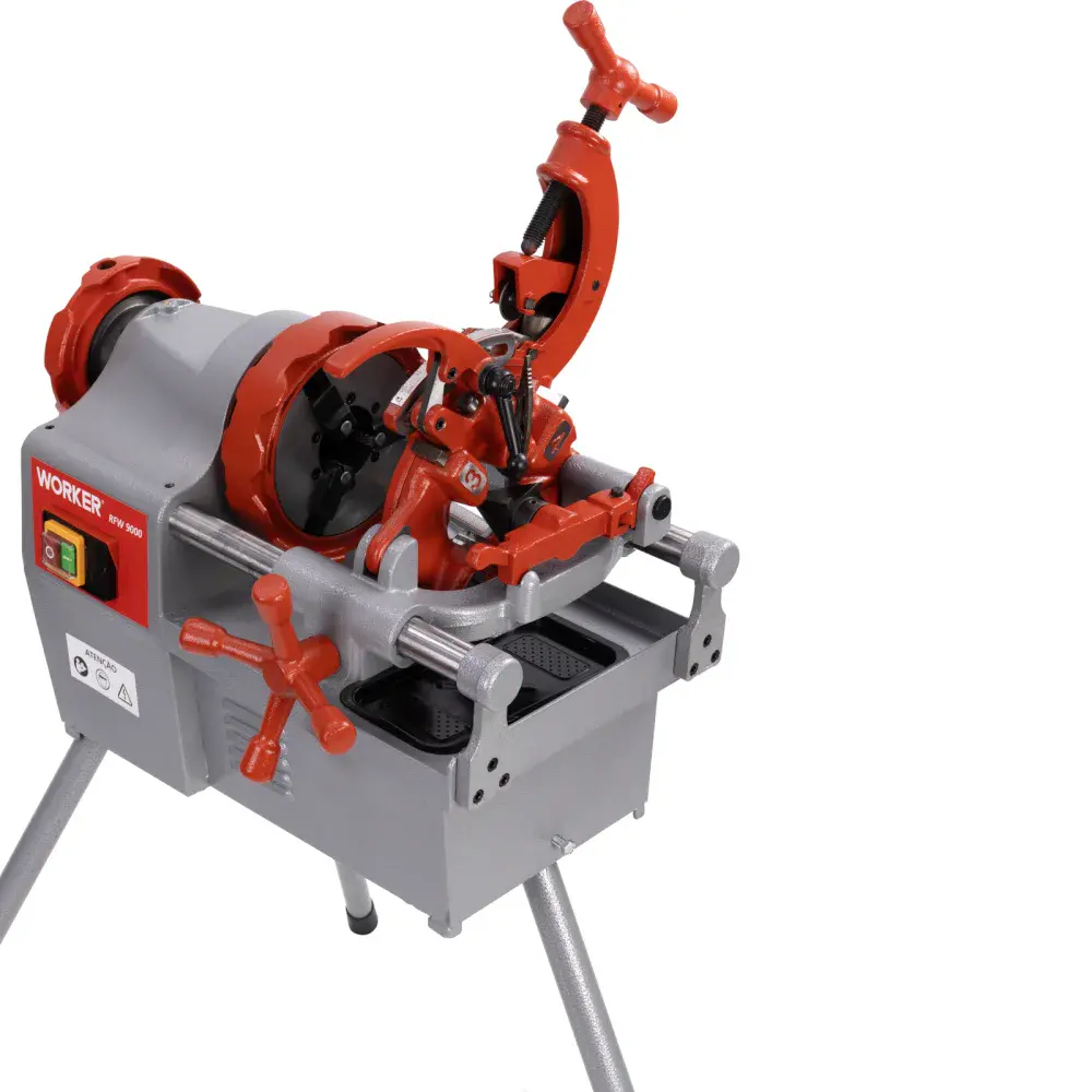 Rosqueadeira elétrica 1/2" a 2" npt e bspt 220V Worker — fotografia 4