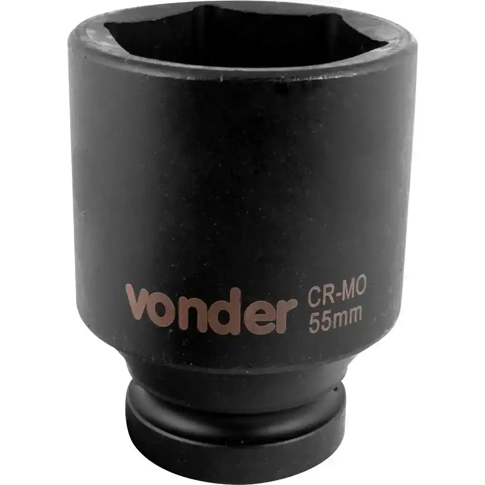 Soquete sextavado de impacto longo encaixe 1 POL 55 MM Vonder — fotografia 3
