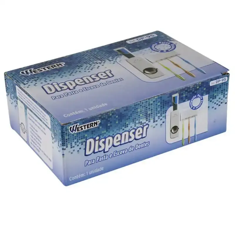 Dispenser à vácuo para creme dental com suporte para escovas DP-95 Western — fotografia 3