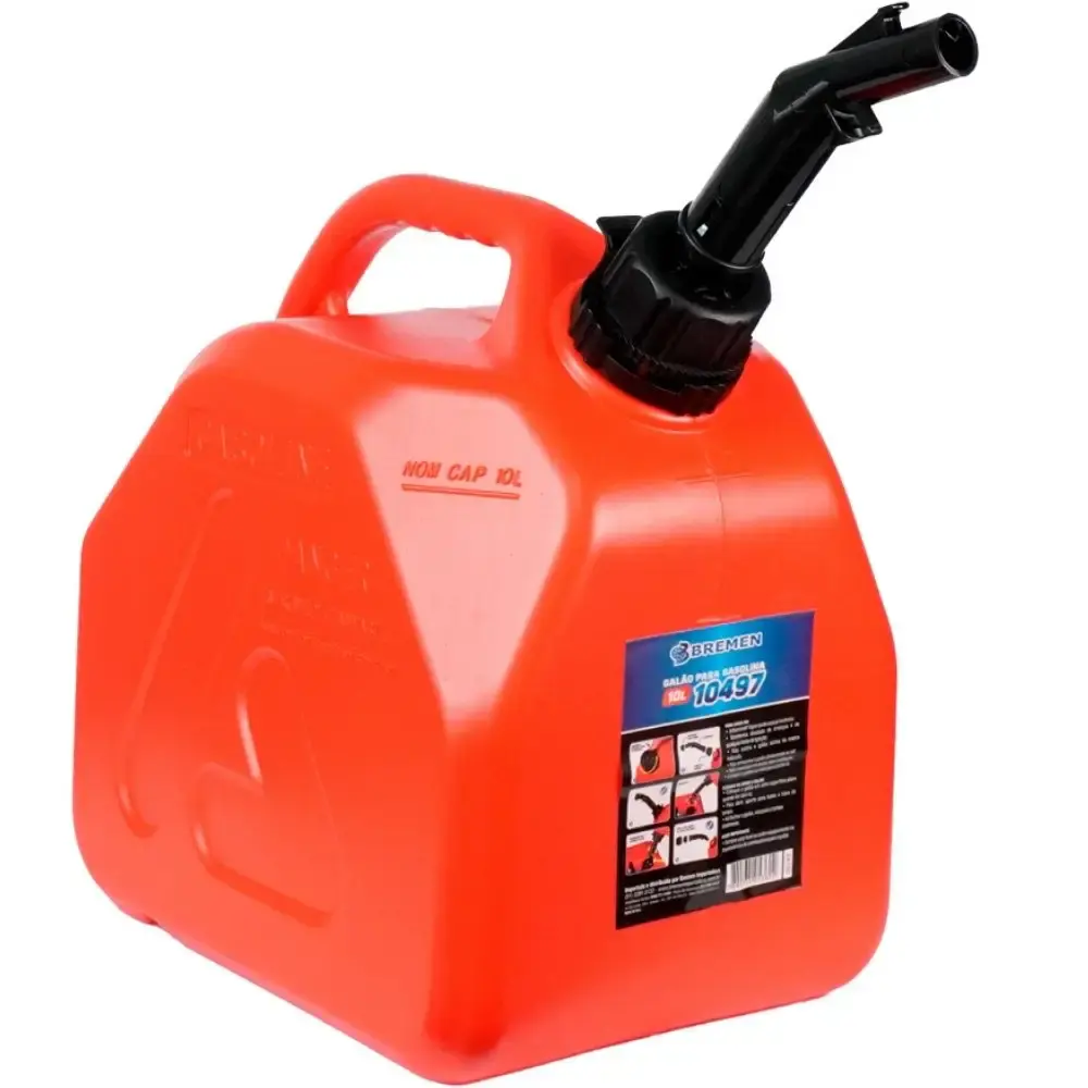 Galão para gasolina 10 litros com extensor e tampa Bremen — fotografia de referência