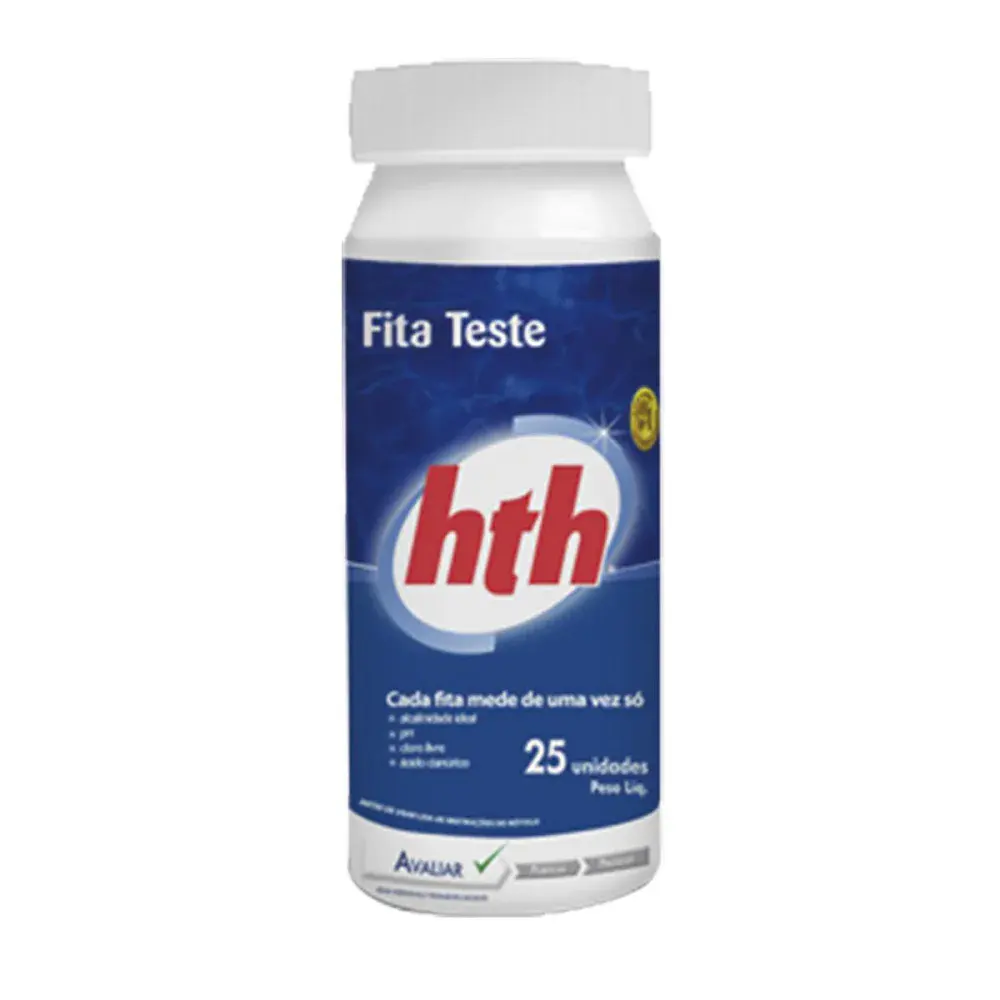 Fita teste com 25 unidades HTH