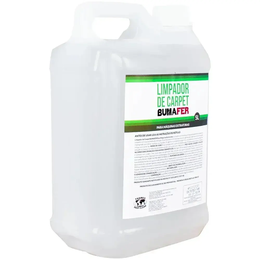 Detergente para extratora carpet 5 litros Bumafer — fotografia 9