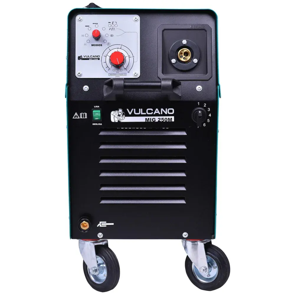 Máquina de solda vulcano mig 250M 225A 220V Balmer — fotografia 3