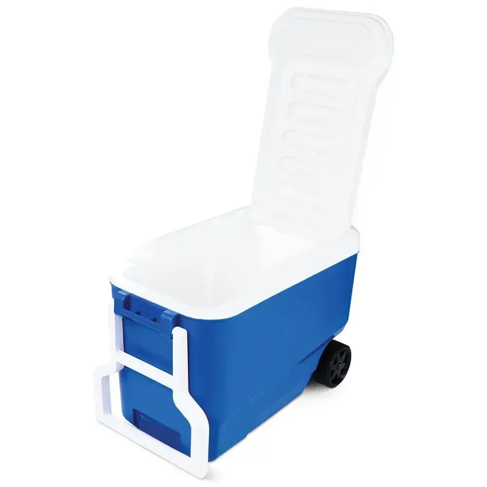 Caixa térmica wheelie cool azul 36L Igloo — fotografia 5