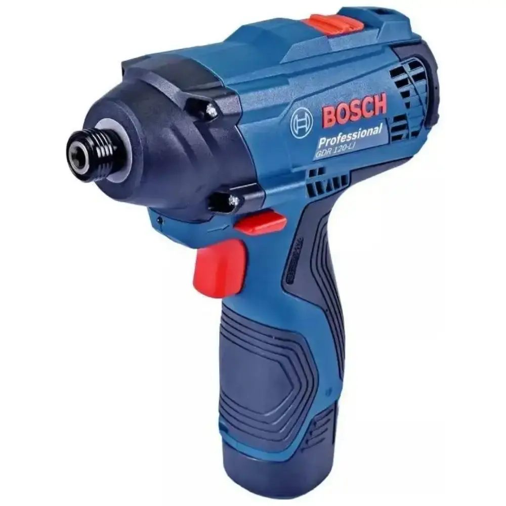 Furadeira parafusadeira 30NM e chave de impacto 100NM com maleta carregador 2 baterias 2,0 ah e kit de pontas 33 peças Bosch Bivolt — fotografia 6