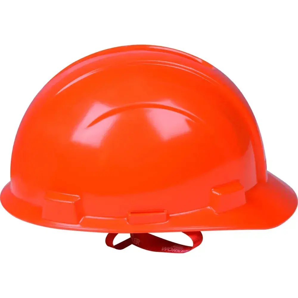 Capacete de proteção industrial laranja max Worker — fotografia 8