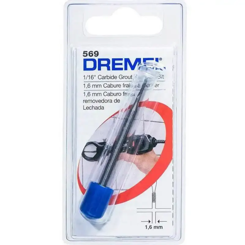 Broca para Remoção de Rejunte 1.6 mm Dremel 569 DREMEL — fotografia 4