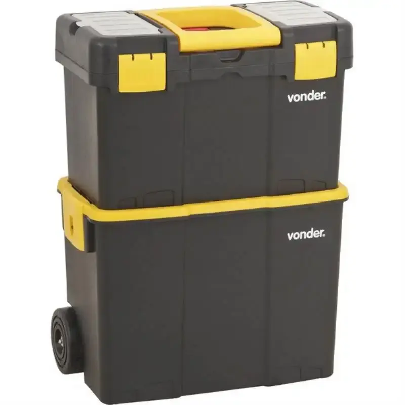 Caixa Plástica com Rodas 46 x 26 x 62.5 CM CRV 0300 VONDER — fotografia 4