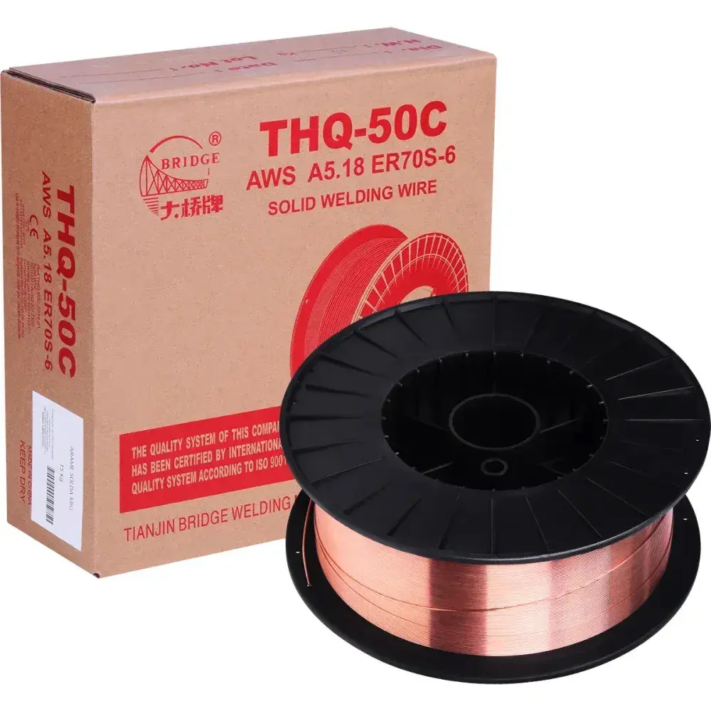 Arame de solda mig carretel plástico 0,8MM 15KG Bridge