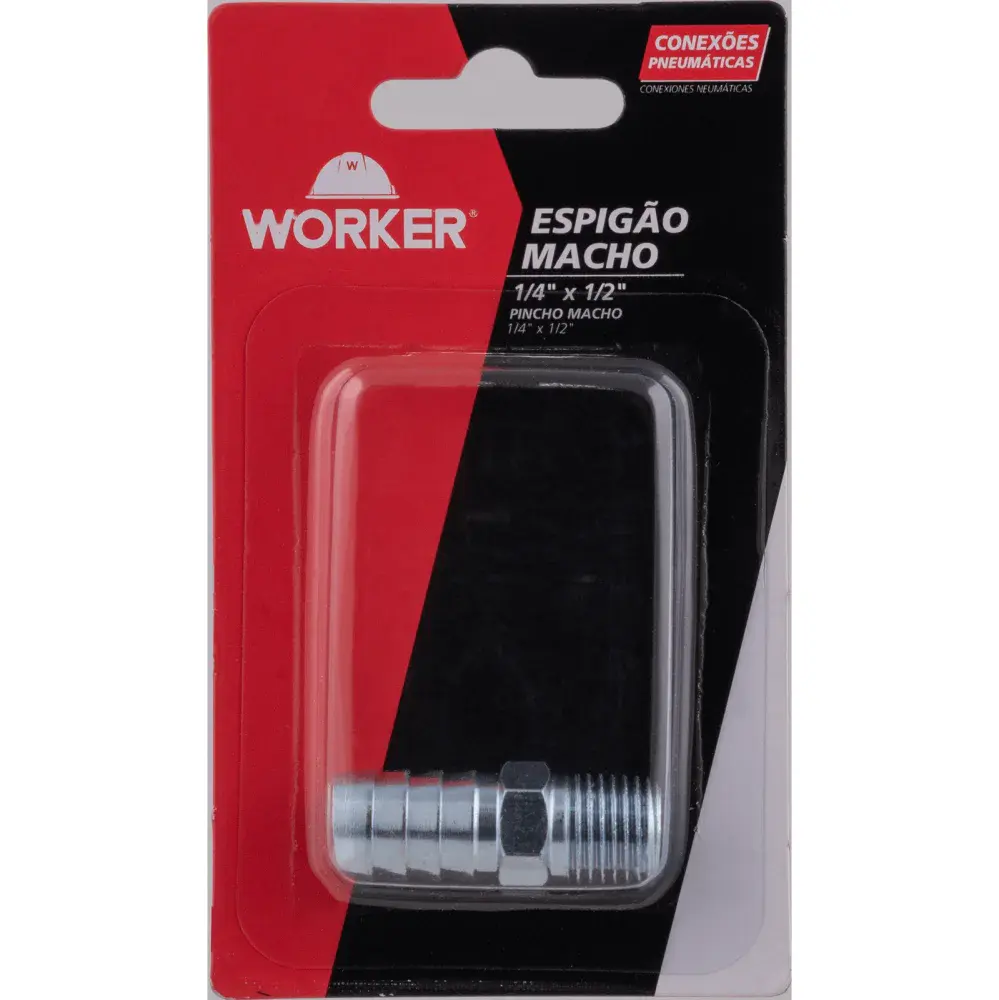 Espigão macho 1/4 x 1/2 Worker — fotografia 5