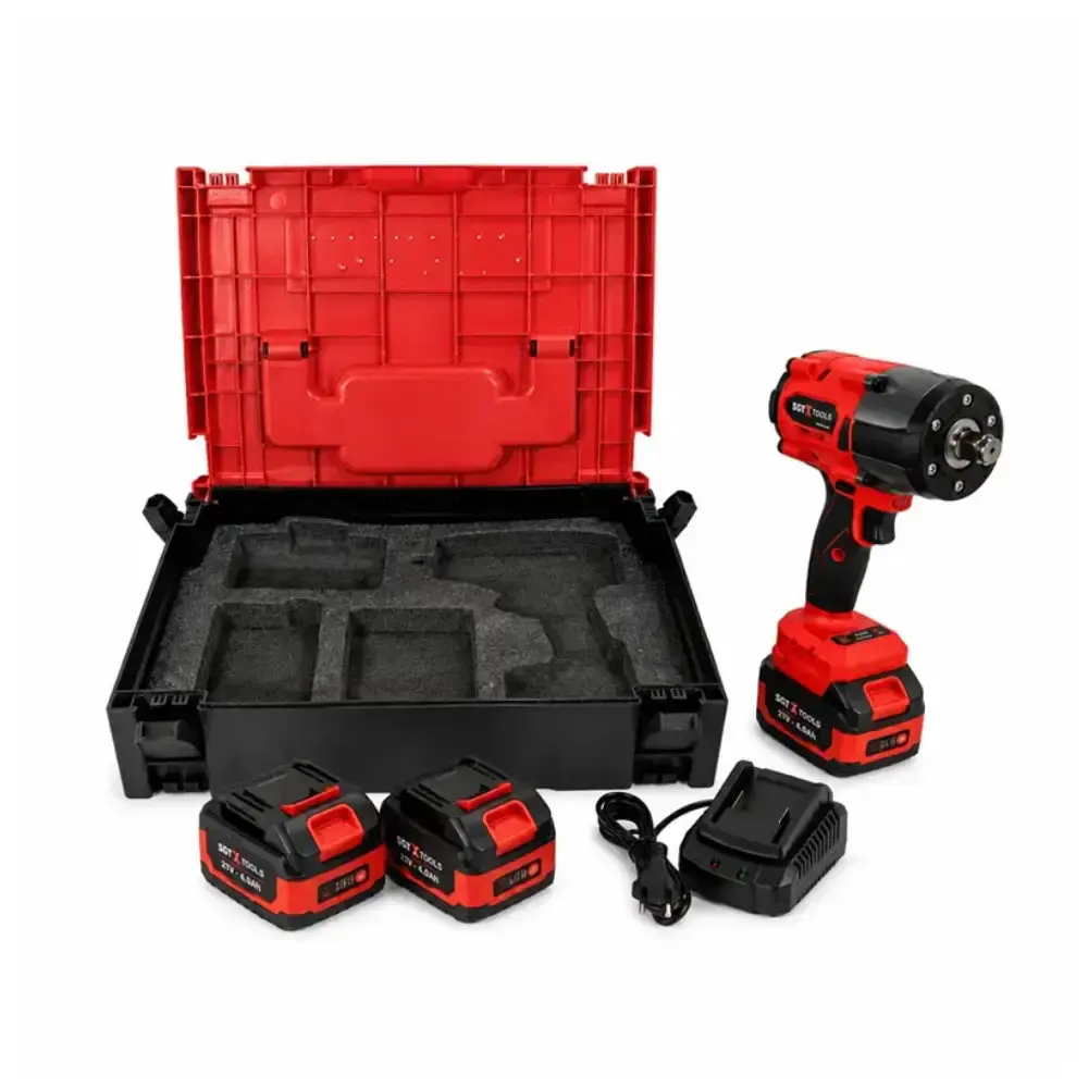 Chave impacto a bateria 1/2 POL 820NM SGT-7508 com 2 baterias e maleta Sigma
