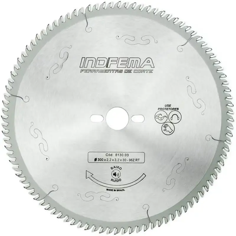 Disco de serra circular de widea HW 12 POL 300 MM 96 dentes baixo ruído 8130.03 Indfema
