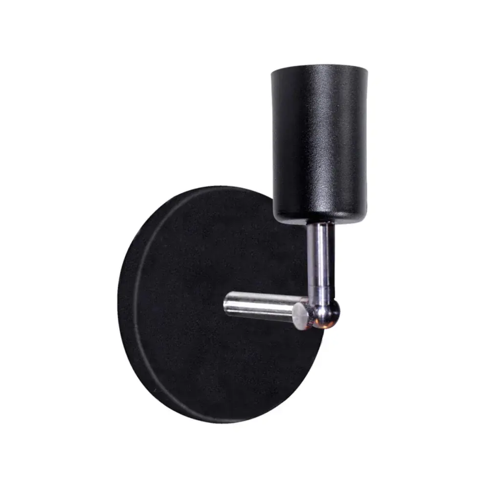 Luminária arandela pointer 60W 1XE27 preto Taschibra