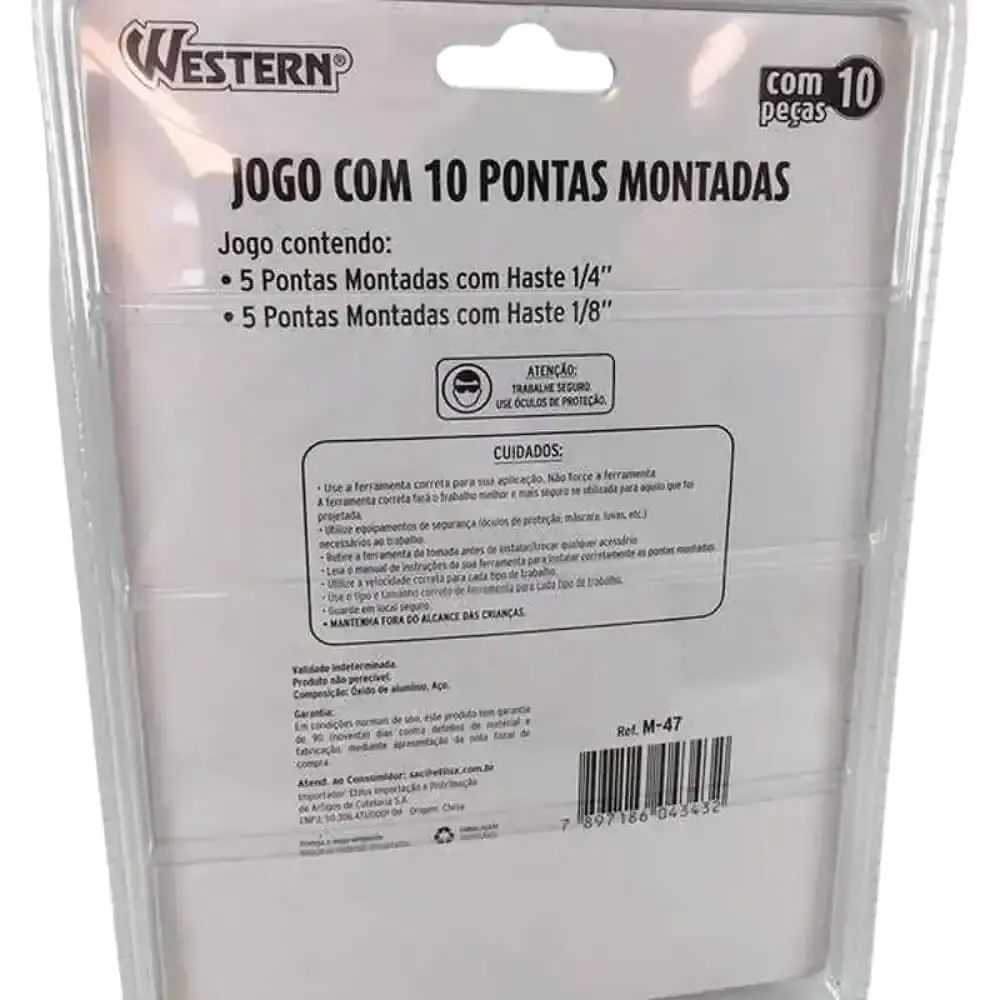 Ponta montada jogo com 10 peças M-47 Western — fotografia 5