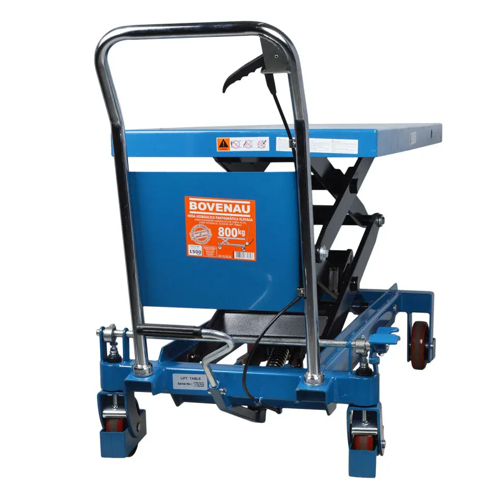 Mesa hidráulica pantográfica elevada 800KG Bovenau — fotografia 4