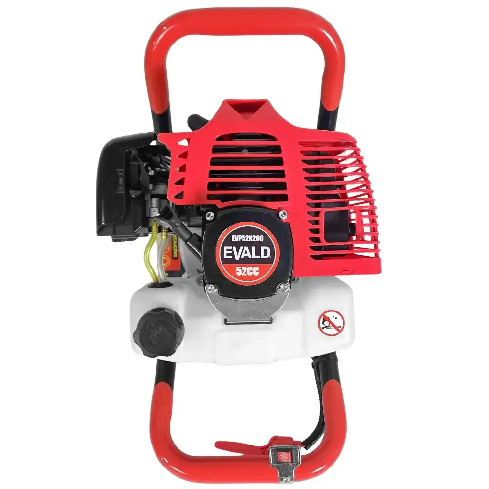 Perfurador de solo gasolina 52CC com broca 80 x 20CM Evald — fotografia 5