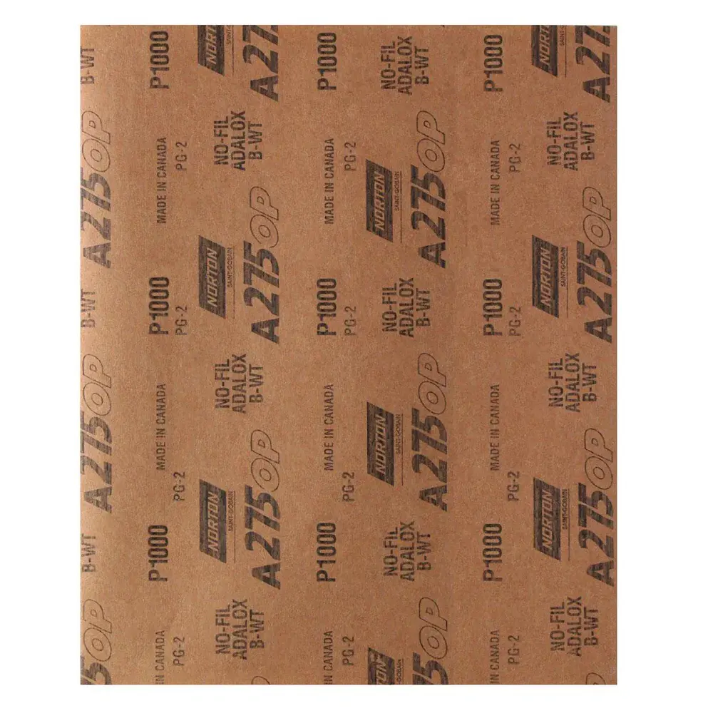 Lixa seco úmido A275 230X280MM grão 1000 Norton — fotografia 3