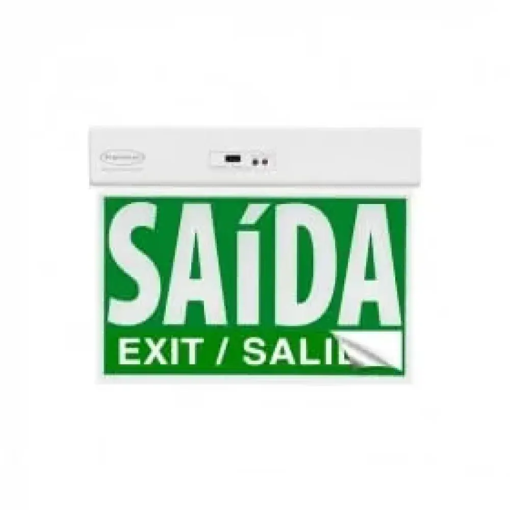 Placa saida emerg 30LM 5LED dupla face Segurimax