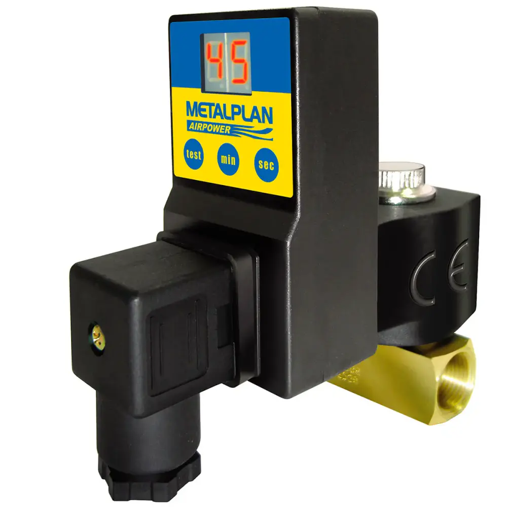 Purgador eletrônico de ar comprimido cromatic 16 BAR 3/8 POL CR 6000 Metalplan