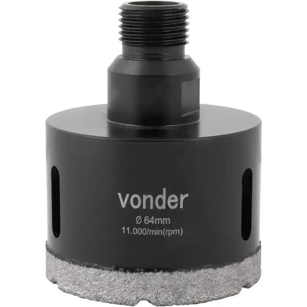 Serra copo diamantada 64MM para esmerilhadeira Vonder — fotografia 3