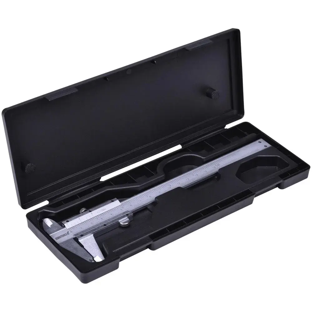 Paquímetro universal 500.150 kingtools - aço carbono fosco 150MM graduação de 0,05MM King Tools — fotografia 8