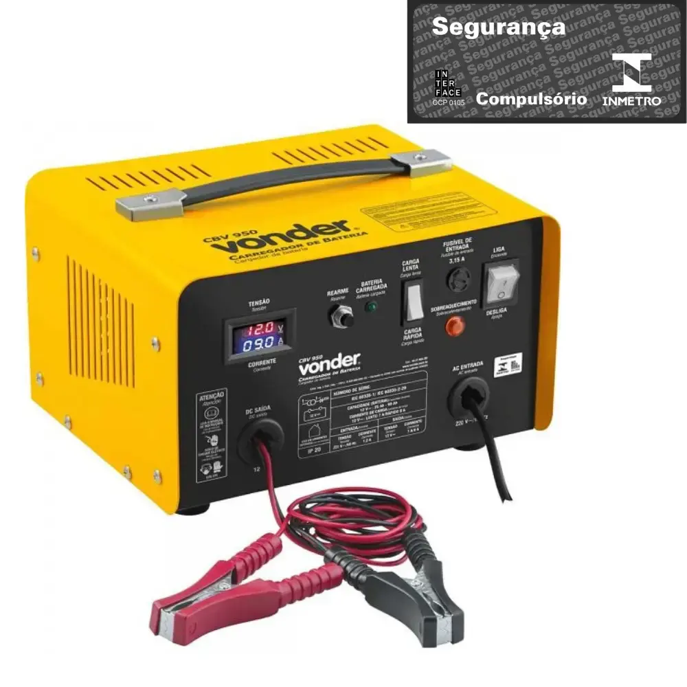 Carregador de baterias 90A CBV 950 Vonder
