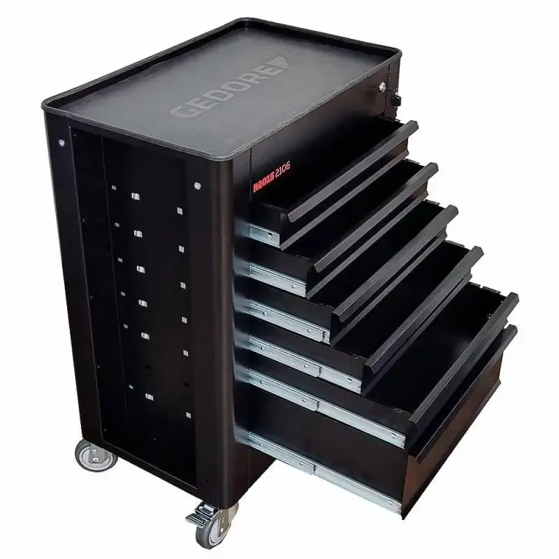 Carrinho para ferramenta com 6 gavetas preto R20152106 gedore RED — fotografia 4