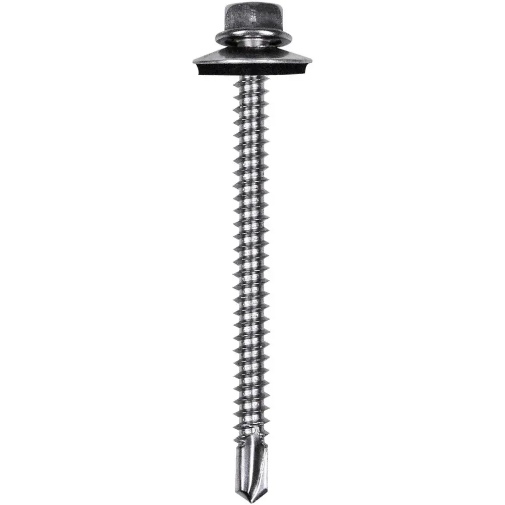 Parafuso ponta broca cs inox 5,5MM x 2.1/2 200 peç Worker — fotografia 2