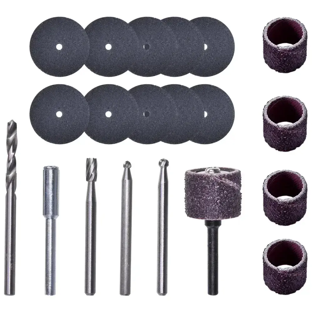 Kit para mini retífica 20 peç para madeira Dremel — fotografia 10