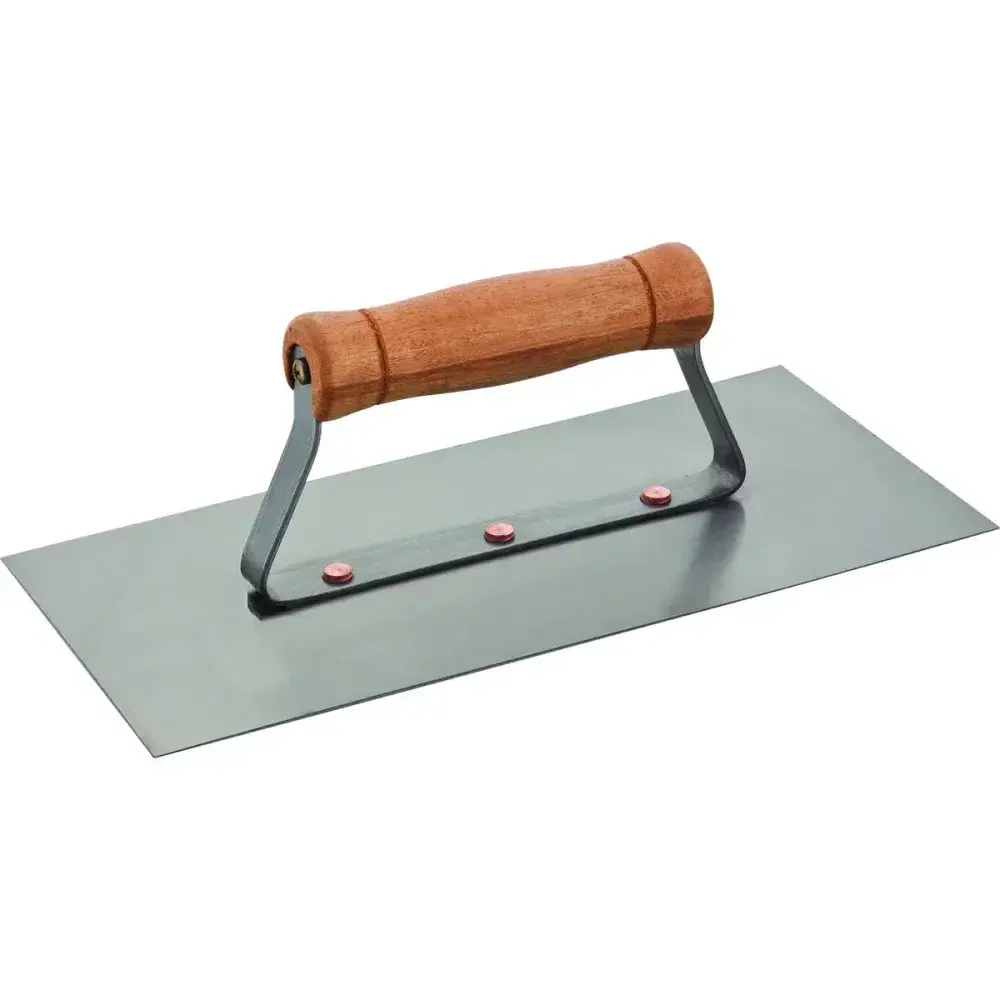 Desempenadeira aço lisa 35 x 12CM cabo fechado Worker — fotografia 3