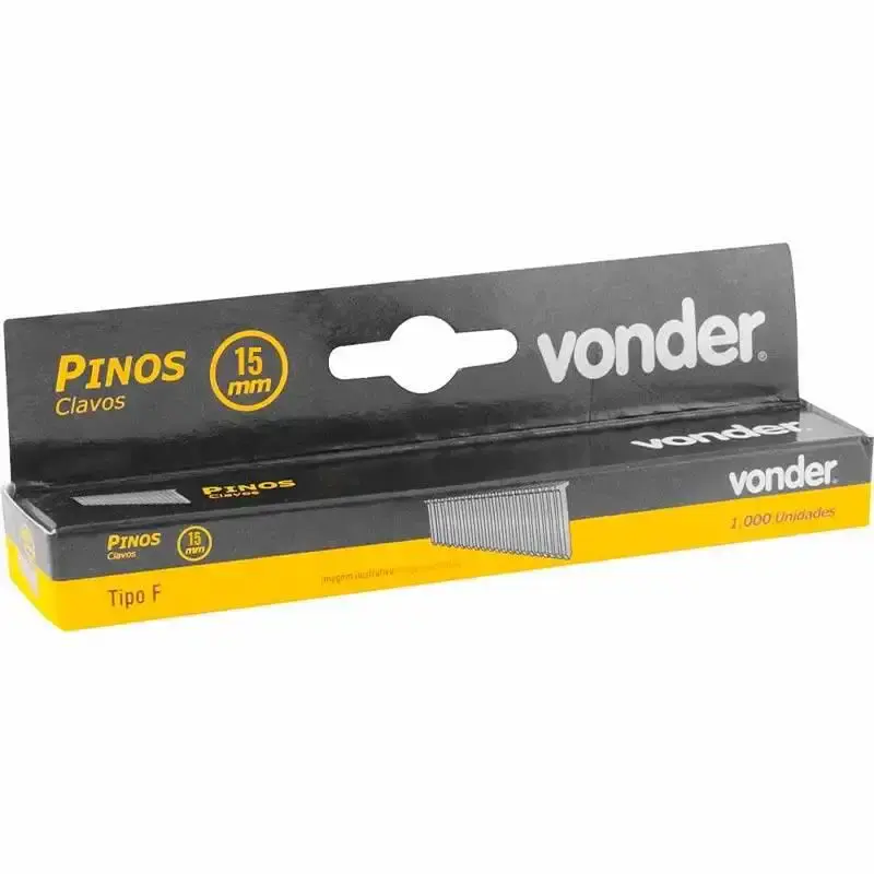 Pinos para grampeador pinador 15MM com 1000 unidades Vonder — fotografia 4