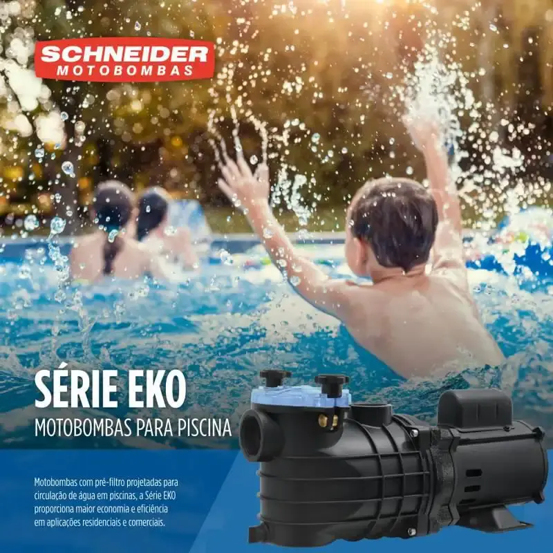 Bomba para piscina 3/4 CV mono 127/220V EKO Schneider — fotografia 4