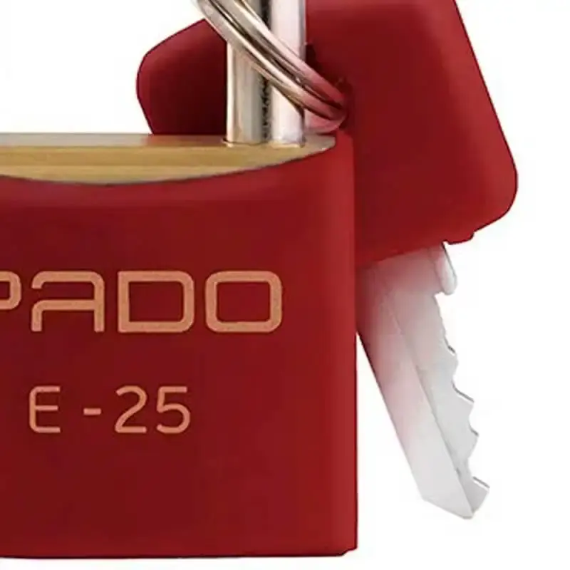 Cadeado de latão vermelho 25 MM LT-25MM Pado — fotografia 3