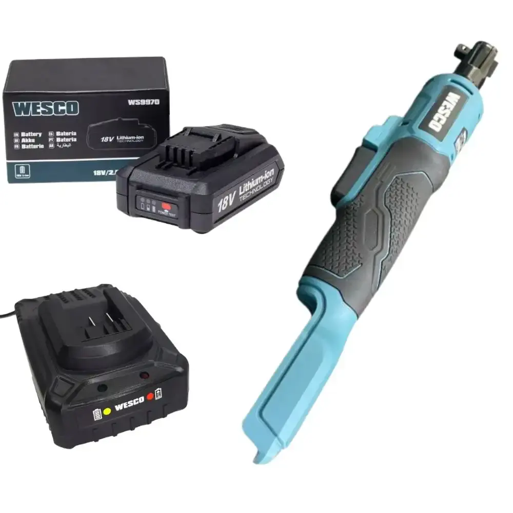 Chave Catraca Bat 18V 3/8POL 47NM c Bateria e Carregador WESCO