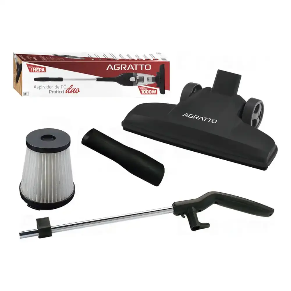 Aspirador de pó vertical 2 em 1 duo 1000W Agratto 110 V — fotografia 11