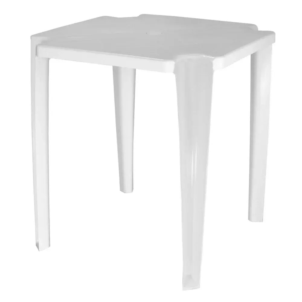 Mesa noronha quadrada de plástico básica branca da Tramontina — fotografia de referência